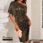 💃👠Hot Sale 50% OFF🖤Sparkly One-Shoulder Ruched Dress✨