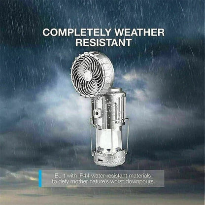 ⛺️🔥Hot Sale 50% OFF💡Portable LED Camping Lantern With Fan 🎵💨