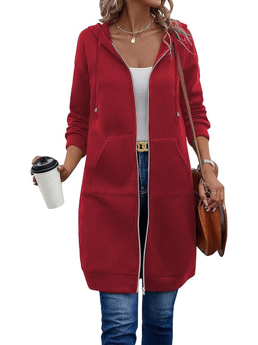 🥳LAST DAY SALE 50% OFF🍂Women Casual Zip up Fleece Hoodies✈️Free Shipping
