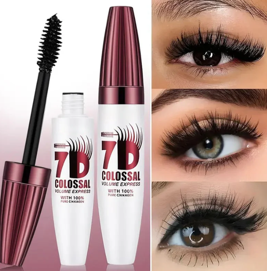 👁️ Buy 1 Get 1 Free 💧7D Waterproof Mascara -24H Long Lasting Volume& Curl, Smudge-Proof Liftfor Natural False Lash Look