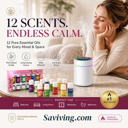 🔥Limited Time 50% Off！🌷12-Pack Water Soluble Essential Oils Set🎁🌺The fresh scent lifts your mood！