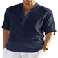 🔥2025 Hot Sale 49% OFF🔥Men's Cotton Linen Shirt Long Sleeve