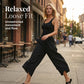 👖SUMMER SALE 60% OFF NOW!✨Vintage Asymmetrical Elastic Waist Pockets Pants🌸