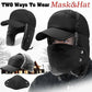 🔥BLACK FRIDAY SALE 49% OFF!🔥Men Winter Ear Flap Trapper Hat Face Mask Fur Aviator Thermal Warm Snow Ski Cap🧢❄️