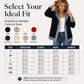 🍂Autumn Hot Sale 60% OFF🔥Women’s Elegant Denim Spliced Ribbed Knit Coat