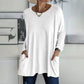 🎉2026 Hot Sale 60% OFF💞 Women's Round Neck Long Sleeve Loose Pocket T-Shirt