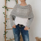 🧣 Women’s Knitted Cut-Out Shawl Poncho Wrap