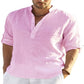 🔥2025 Hot Sale 49% OFF🔥Men's Cotton Linen Shirt Long Sleeve