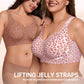 🏆LAST DAY SALE 60% OFF 🔥Super Firming Wirefree Jelly Bra with Leopard Print 👍