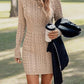 💃Last Day 50% OFF❄️🖤Women's Winter Plain Round Neck Cable Knit Bodycon Sweater Dress