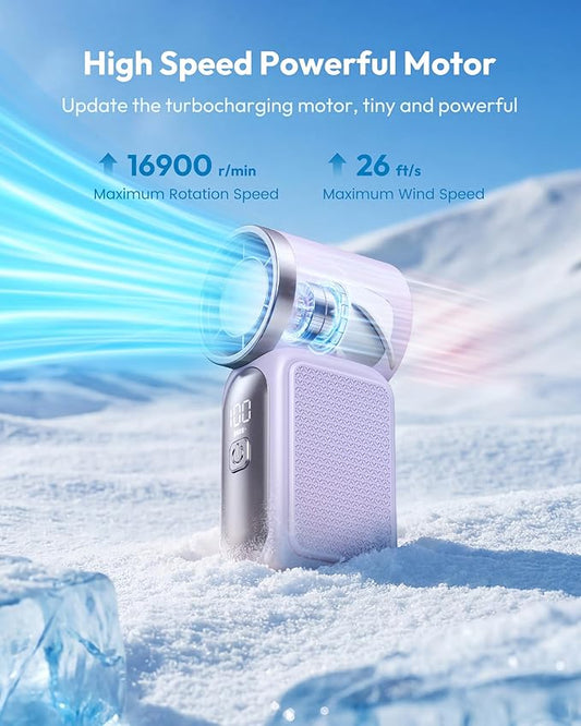 ❄️Summer Hot Sale 60% OFF🌪️Mini Handheld Fan with LED Display👍5-Speed Turbo Pocket Size Fan