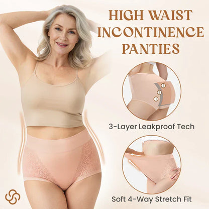 🌸🖤Black Friday Buy 1 Get 3 Packs💥Plus Size High Waisted for Women with Cotton Crotch Briefs for Middle Aged and Elderly
