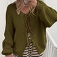 🍂Autumn Hot Sale 50% OFF💖Women's Long Sleeve Tie Front Knit Sweater🧶