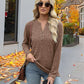 Women's Loose V-Neck Pullover