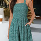 ⏰Hot Sale 49% Off💃Women's Summer Square Neck Sleeveless Loose Casual Short Smocked Romper✨