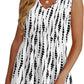 🌞HOT SALE 60% OFF👚Women's Print Flowy Sleeveless V Neck Peplum Tank Tops