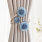 🌸🌸Simple fresh flowers creative decorative gauze curtain organizer with curtain buckle clip