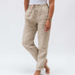 🌸Last Day Sale 70% OFF!!🌸Women's Elastic Waist Cotton Linen Casual Pants