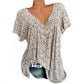 🎉 Last Day Promotion-60% OFF 🍃Woman Fashion V-Neck Print Short Sleeve T-Shirt