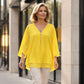 🌺60% OFF FLASH SALE! ✨Double-Layer V-neck Zipper 3/4 Sleeves Soft Tops