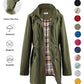 🧥LAST DAY SALE 50% OFF🌧️💧Ultimate Plaid Waterproof Jacket for Women🍃