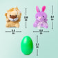 🎉Easter Hot Sale 50% OFF🥰Prefilled Easter Eggs with Stuffed Animals Toys