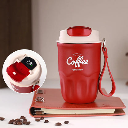 🎅Early Christmas Gift 50% OFF🎄Smart Temp-Display Insulated Coffee Mug – Stainless Steel Travel Flask