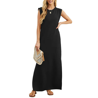 🎉Summer Hot Sale 60% OFF💝Women Loose Split Wrinkle-Free Long Dress