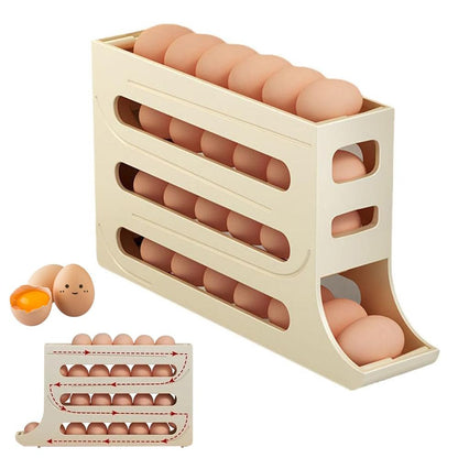 💘Big Sale Buy 1 Get 1 💘Egg Holder for Fridge, Eggs Dispenser Auto Rolling