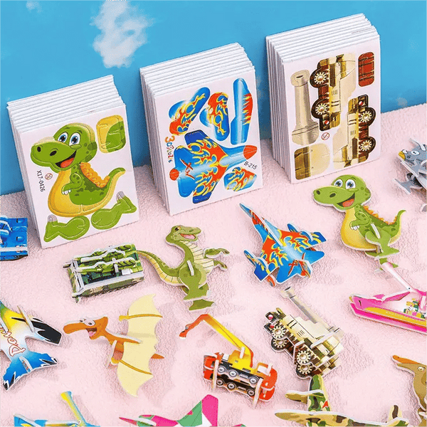 🦖Educational 3D Cartoon Puzzle saviving