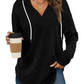 ⏰Hot Sale-Women's Long Sleeve Plaid Oversized Hoodies (Buy 2 Free Shipping)
