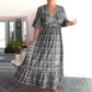 ❤️‍🔥2026 Big Sale 60% OFF⚡50K+ SOLD!🌷Bohemian Casual Print V-neck Waist Wrap Long Dress