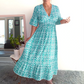 ❤️‍🔥2026 Big Sale 60% OFF⚡50K+ SOLD!🌷Bohemian Casual Print V-neck Waist Wrap Long Dress