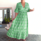 ❤️‍🔥2026 Big Sale 60% OFF⚡50K+ SOLD!🌷Bohemian Casual Print V-neck Waist Wrap Long Dress