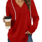 ⏰Hot Sale-Women's Long Sleeve Plaid Oversized Hoodies (Buy 2 Free Shipping)