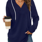 ⏰Hot Sale-Women's Long Sleeve Plaid Oversized Hoodies (Buy 2 Free Shipping)
