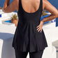 🏖️Summer Hot Sale 60% OFF🌊Women's Plus Size Flowy Tankini Top and Shorts Bathing Suit ✨