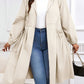 💖HOT SALE 50% OFF🧥Casual Plus Size Drawstring Zip-Up Long Sleeve Hooded Coat