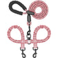 🐾LAST DAY SALE 59% OFF🐶Heavy Duty Dog Leash with Shock Absorbing Bungee for Walking 2 Dogs (25-150 lbs)