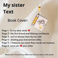 💝My Book Necklace for Daughter,Son or Lover, Birthday Day Gift Graduation Jewelry of Love