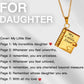 💝My Book Necklace for Daughter,Son or Lover, Birthday Day Gift Graduation Jewelry of Love