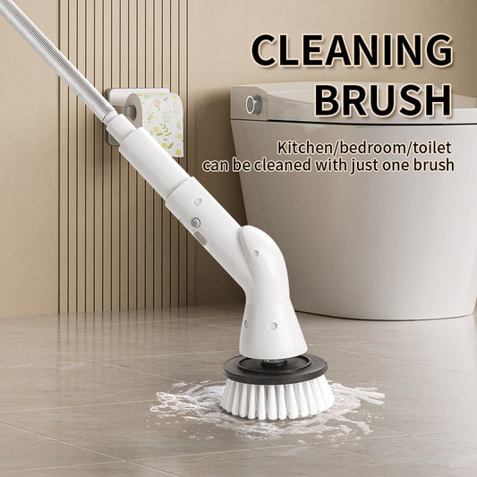 🧽 Electric Spin Scrubber – Cordless Power Scrubber with 6 Replaceable Brush Heads & Extendable Handle