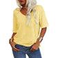 🔥Last Day 60% OFF🔥Women's Solid Color V-Neck T-shirt - 12 COLORS