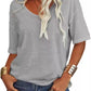 🔥Last Day 60% OFF🔥Women's Solid Color V-Neck T-shirt - 12 COLORS