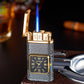 Windproof Lighter Vintage Watch Bezel Jet Flame Torch