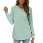 🍂Autumn Hot Sale 50% OFF🔥Women’s Solid High Low Hem Long-Sleeve Tops