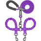 🐾LAST DAY SALE 59% OFF🐶Heavy Duty Dog Leash with Shock Absorbing Bungee for Walking 2 Dogs (25-150 lbs)