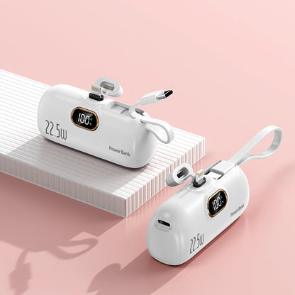 🔋 50% OFF NOW! ✨ 5000mAh Mini Portable Phone Power Bank – Ultra-compact & dual USB ports – Fast charging, lightweight – perfect for travel, commute or emergency top-ups 📱