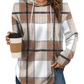 ⏰Hot Sale-Women's Long Sleeve Plaid Oversized Hoodies (Buy 2 Free Shipping)