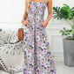 🌸Last Day Sale 60% OFF📣Womens Overalls Casual Floral Print Sleeveless Jumpsuit with Pockets
